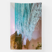 ビューティフルシーサイドビーチサンセット 横断幕 (縦)