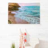 ビューティフルシーサイドビーチサンセット 横断幕 (インサイチュ)