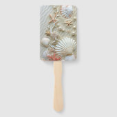 ビューティフルシーシェルズヒトデ真珠ビーチ ハンドファン (裏面)