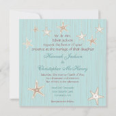 ビューティフルシーシェルビーチ結婚式招待 招待状 (裏面)