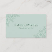 ビューティフルシーフオムグリーンフローララインアート 名刺 (正面)