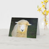 ビューティフルシープハッピーバースデー カード (黄色い花)