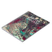 ビューティフルジャガーイラストレーションモノグラム ノートブック (左側)