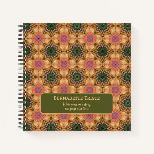 ビューティフルジュエルトーニング名前をカスタムすることわざスター ノートブック (正面)