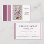 ビューティフルスイートピーフラワーイベントプランナー 名刺 (正面/裏面)