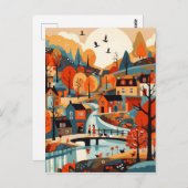 ビューティフルスカンジヴィレッジアート ポストカード (正面/裏面)