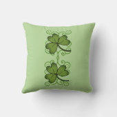 ビューティフルスクロール&シャムロック装飾用クッション クッション (裏面)