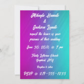 ビューティフルスケルトンブライド結婚式招待状 招待状 (裏面)