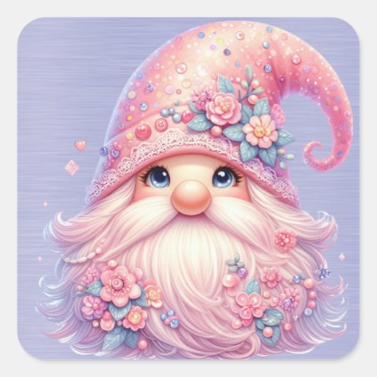 ビューティフルスパークリピンク格言 スクエアシール (正面)