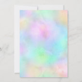 ビューティフルスワンベビーガールシャワー招待状 招待状 (裏面)