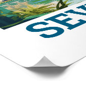 ビューティフルセビリア美しいオブアンダルシアスペイントラベル ポスター (角)