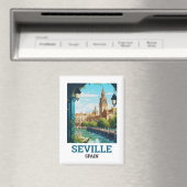 ビューティフルセビリア美しいオブアンダルシアスペイントラベル マグネット (インサイチュ (食洗機))