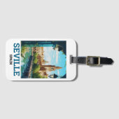 ビューティフルセビリア美しいオブアンダルシアスペイントラベル ラゲッジタグ (正面横)