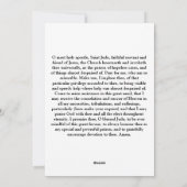 ビューティフルセントジュード祈りの言葉 シーズンカード (裏面)