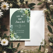 ビューティフルセージグリーンリー結婚式招待状 招待状