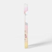 ビューティフルゼラニウムハウスガーデンフラワーフローラアート iPhoneケース (左側面)