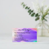 ビューティフルゼンマッサージセラピー 名刺 (スタンド正面)