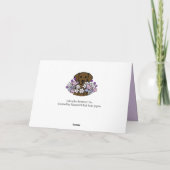 ビューティフルソウルチョコレートラブラドールイラストレーション カード (裏面)