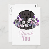 ビューティフルソウルブラックラブラドールイラストレーション2 ポストカード (正面/裏面)