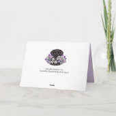 ビューティフルソウルブラックラブラドールイラストレーション カード (裏面)