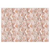 ビューティフルソフトピンクパステルフローラ テーブルクロス (正面(横))