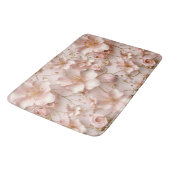 ビューティフルソフトピンクパステルフローラ バスマット (アングル)