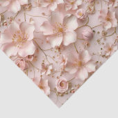 ビューティフルソフトピンクパステルフローラ 薄葉紙 (詳細)