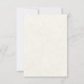 ビューティフルソレルホースポートレート結婚ズ 出欠カード (裏面)