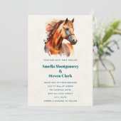 ビューティフルソレルホースポートレート結婚ズ 招待状 (スタンド正面)