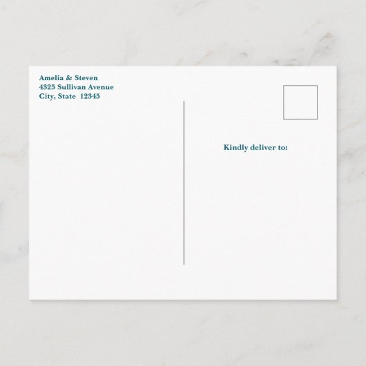 ビューティフルソレルホースポートレート結婚ズ 案内ポストカード (裏面)