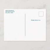 ビューティフルソレルホースポートレート誕生日 インビテーションポストカード (裏面)