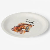 ビューティフルソレルホースポートレート誕生日 ペーパープレート (アングル)