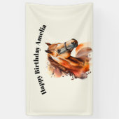 ビューティフルソレルホースポートレート誕生日 横断幕 (縦)