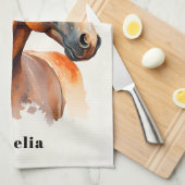 ビューティフルソレルホースポートレート キッチンタオル (四つ折り)