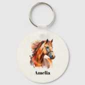 ビューティフルソレルホースポートレート キーホルダー (正面)
