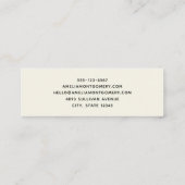 ビューティフルソレルホースポートレート スキニー名刺 (裏面)