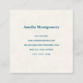 ビューティフルソレルホースポートレート スクエア名刺 (裏面)