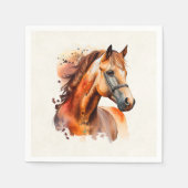 ビューティフルソレルホースポートレート スタンダードカクテルナプキン (正面)