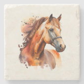 ビューティフルソレルホースポートレート ストーンコースター (正面)