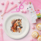 ビューティフルソレルホースポートレート ペーパープレート (パーティー)