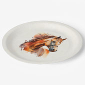 ビューティフルソレルホースポートレート ペーパープレート (アングル)