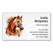 ビューティフルソレルホースポートレート マグネット名刺 (正面)