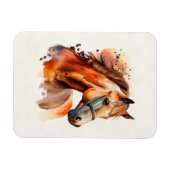 ビューティフルソレルホースポートレート マグネット (横)