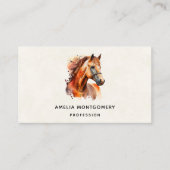 ビューティフルソレルホースポートレート 名刺 (正面)