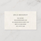 ビューティフルソレルホースポートレート 名刺 (裏面)