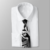 ビューティフルタイガー白黒アフリカ ネクタイ (タイ)