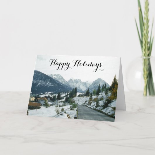 ビューティフルタウンウィーンスノーウィーオーストリア景観 シーズンカード (正面)