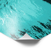 ビューティフルターコイズブルーキツネ フォトプリント            (角)