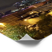 ビューティフルダウンタウンナッシュビルテネシーat Night ポスター (角)