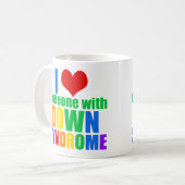 ビューティフルダウン症候群ラブレインボー コーヒーマグカップ (正面左)